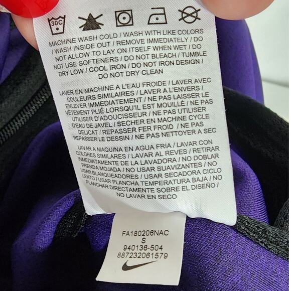 Los Angeles Lakers Nike Showtime Therma Flex Performance Full-Zip Purple Hoodie - Picture 14 of 14